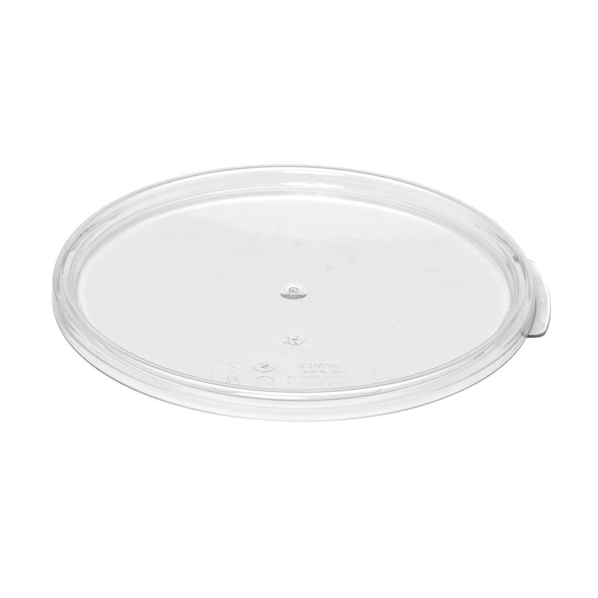 Cambro RFSCWC6135 Snap-Tight Cover for Camwear Rounds, 6QT, 8QT Camwear Lid - Clear