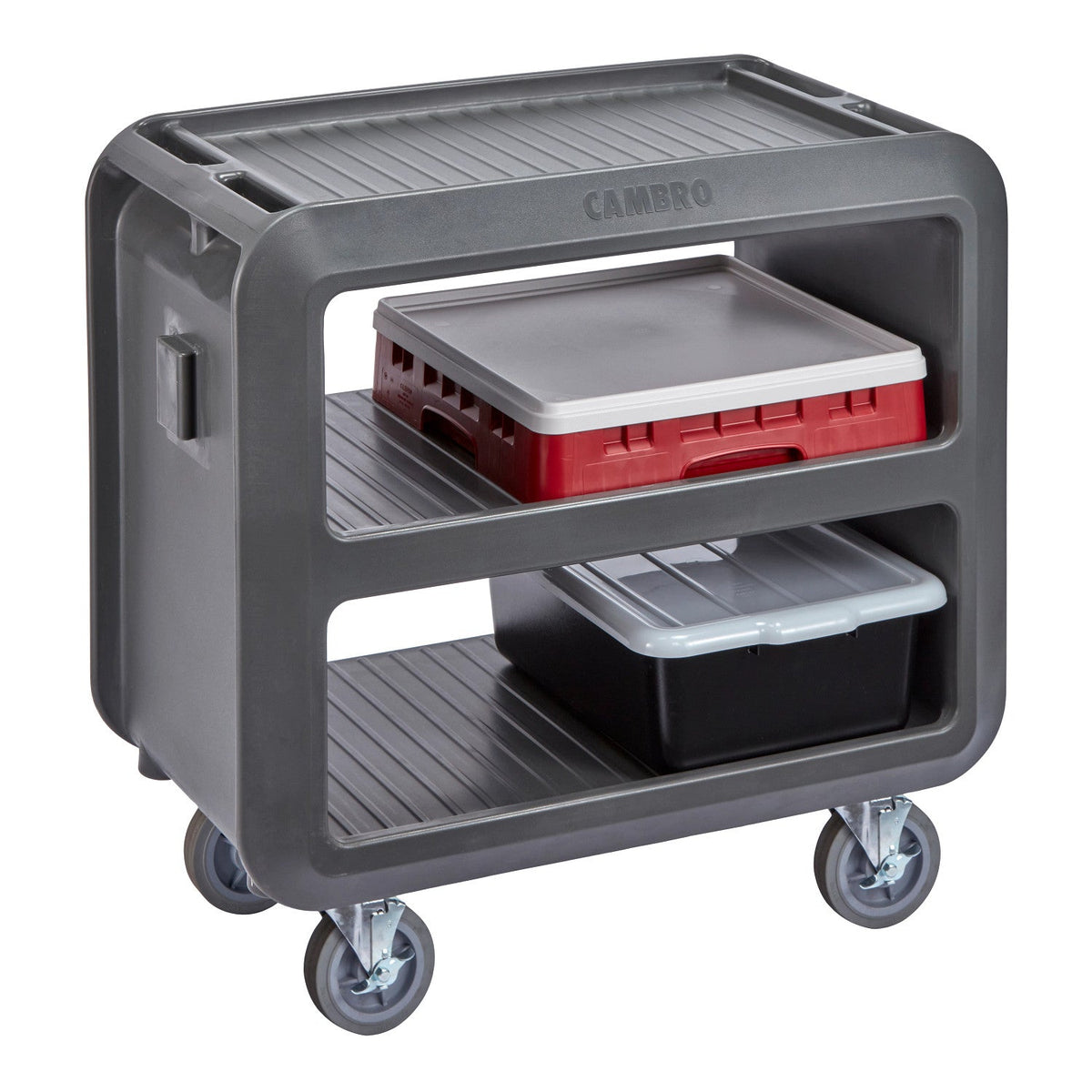 Cambro SC230S110 Service Cart Pro Utility Cart, 37 1/2" x 22" x 37 1/4" - Black
