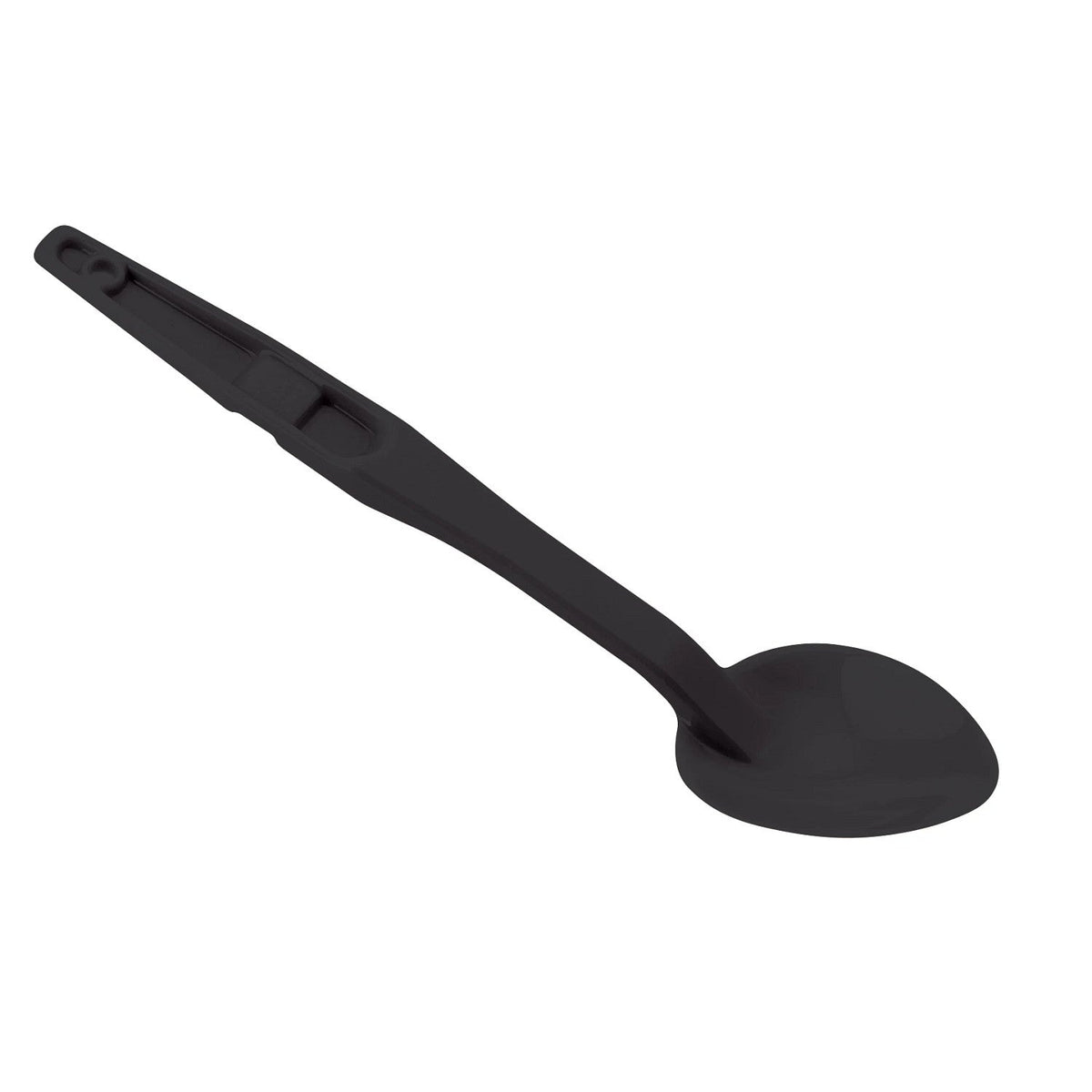 Cambro SPO13110 High Heat Camtensil Solid Deli Spoon, 13 1/8" x 2 7/8" - Black