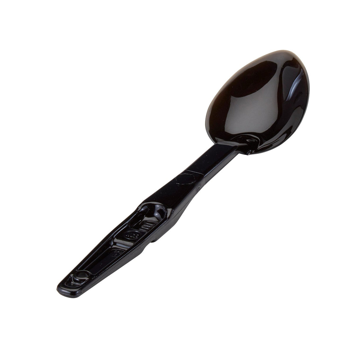 Cambro SPO13CW110 Camwear Solid Serving Spoon, 13 1/8" x 2 7/8" - Black