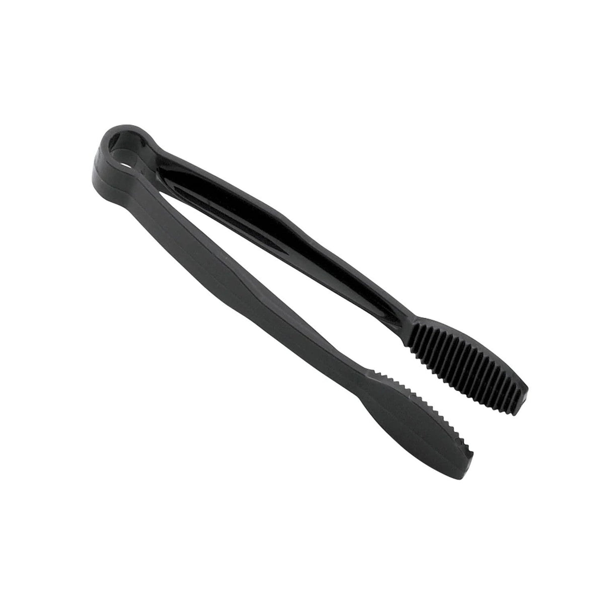 Cambro TG6110 Camwear Flat Grip Serving Tongs, 6" - Black