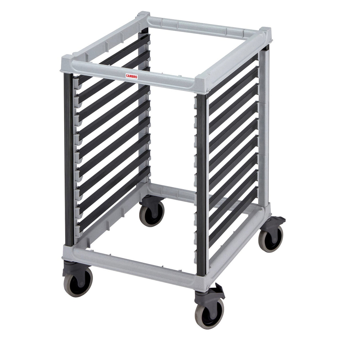 Cambro UGNPR21H18480 Camshelving GN 2/1 Food Pan Trolleys Half Size Trolley - Speckled Gray