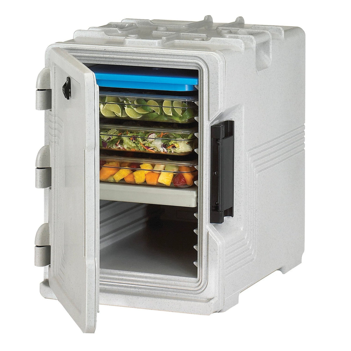 Cambro UPCS400480 Ultra Pan Carrier S-Series Front Loader, Holds 6 Full-Size 2 1/2" Pans - Speckled Gray