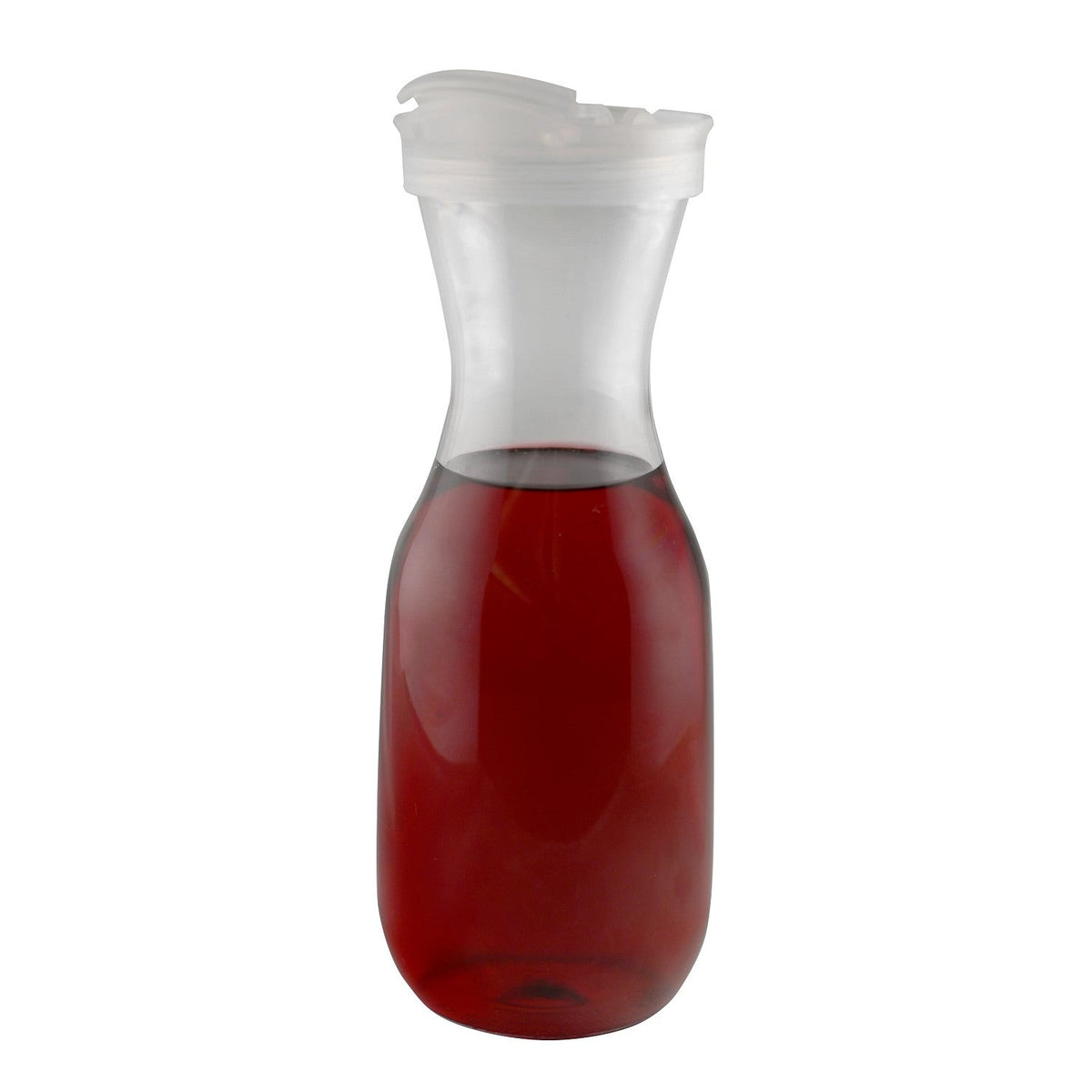 Cambro WW750T135 Camwear Camliter Beverage Decanter with Flip Lid, 750 mL (25,38 oz) - Clear