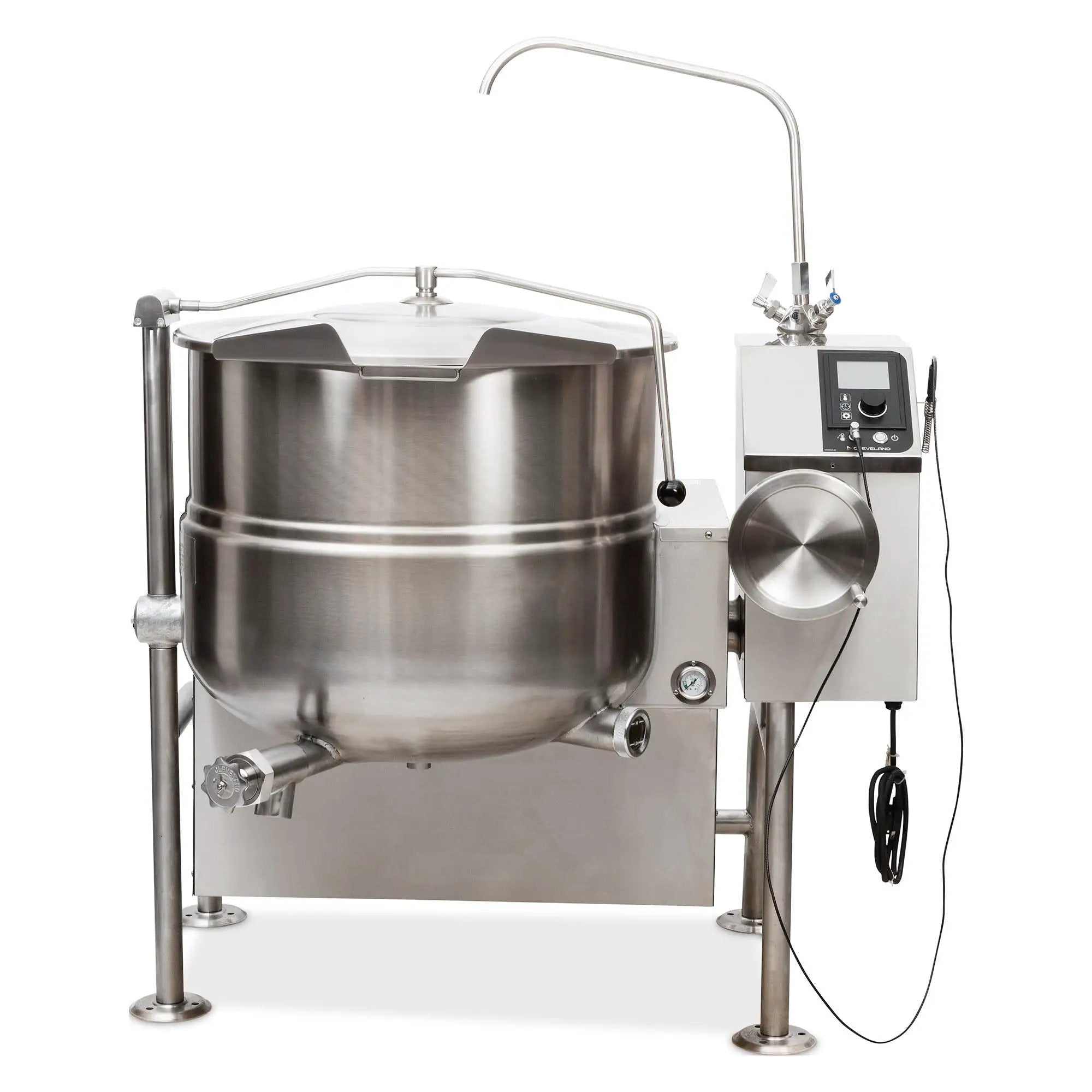 Cleveland KGL40T 40 gal Steam Kettle - Manual Tilt, 2/3 Jacket, Natural Gas by Cleveland (cleveland-kgl40t-40-gal-steam-kettle-manual-tilt-2-3-jacket-natural-gas)