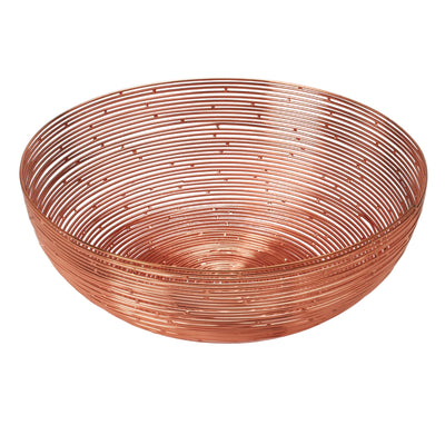 Copper Wire Round Bread Basket - 8.6 Inch.