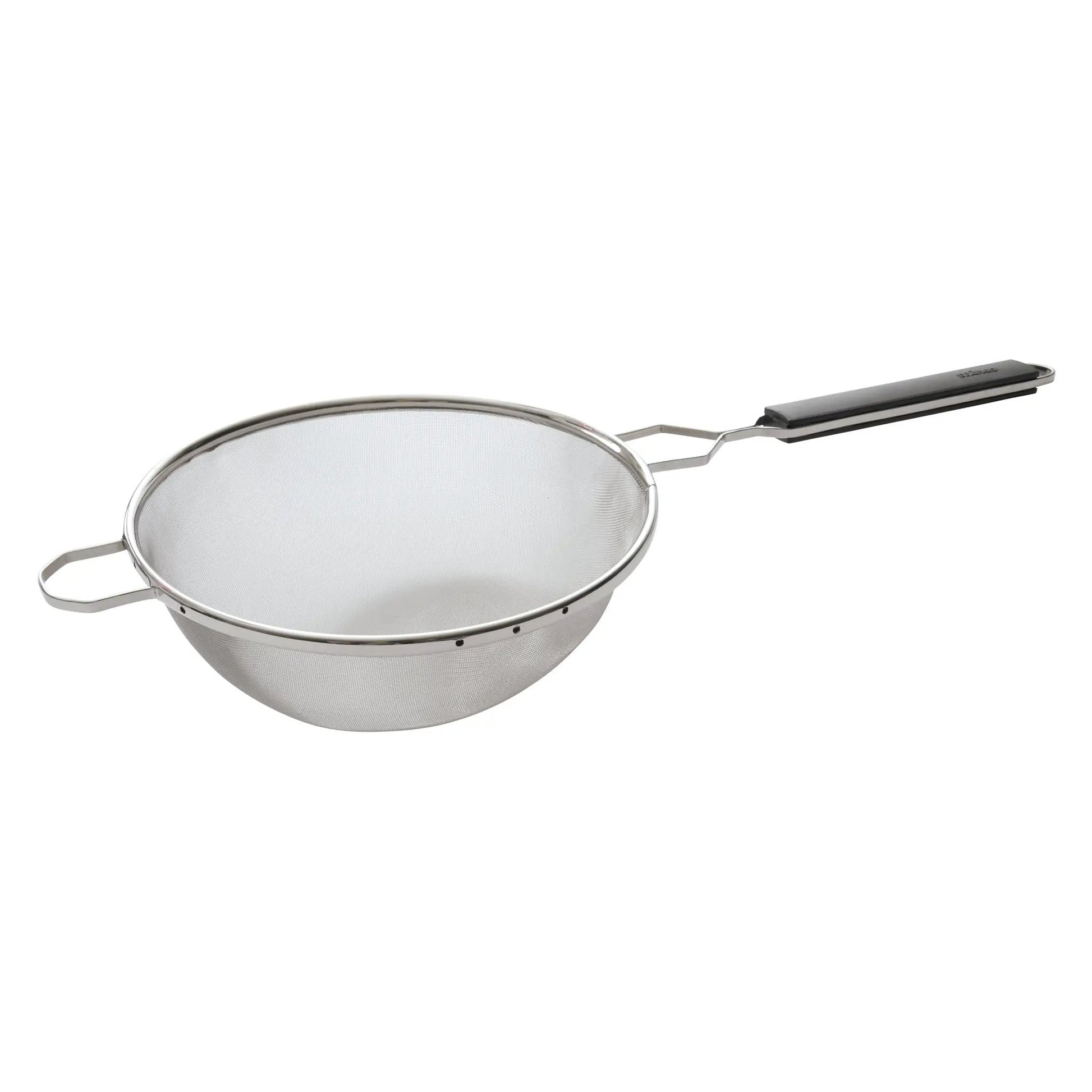 Mesh Strainer, 10.25" Bowl, Single Fine Mesh, SS, Plastic Handle by Winco (mesh-strainer-10-25-bowl-single-fine-mesh-ss-plastic-handle)