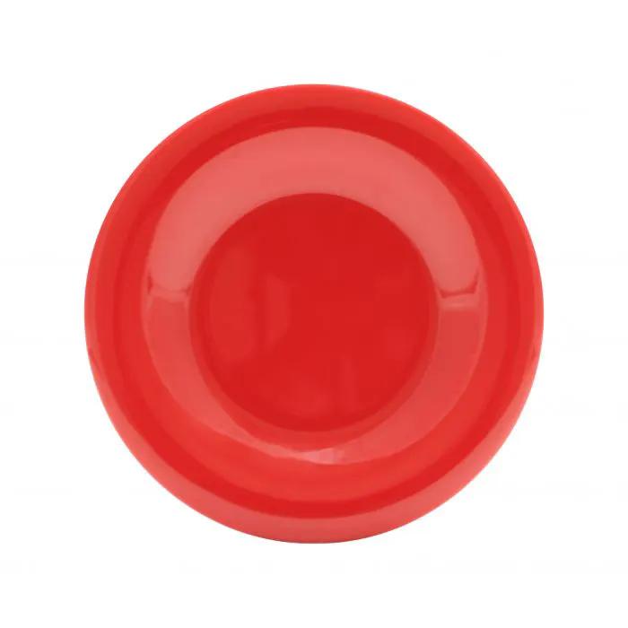 Thunder Group CR005PR, 5 1/2" WIDE RIM PLATE, PURE RED, Melamine, NSF, Case Pack of 12
