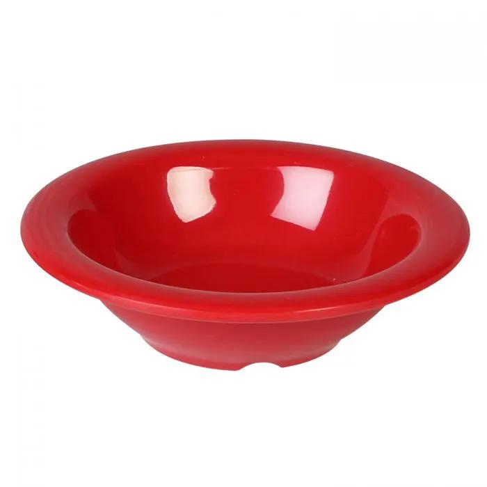 Thunder Group CR5044PR, 4 OZ, 4 3/4" SALAD BOWL, PURE RED, Melamine, NSF, Case Pack of 12