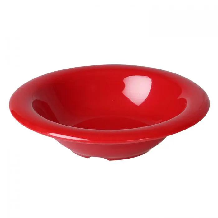Thunder Group CR5608PR, 8 OZ, 6" SALAD BOWL, PURE RED, Melamine, NSF, Case Pack of 12