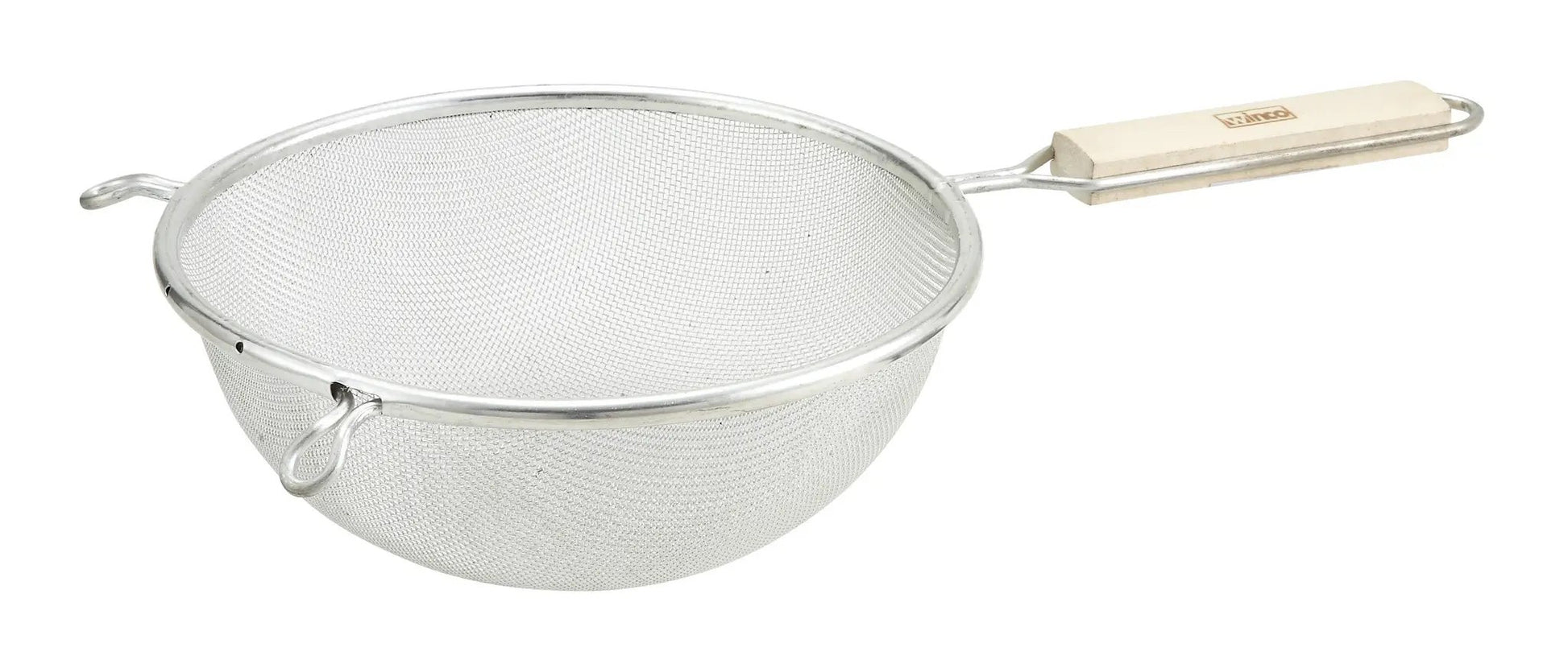 6-1/4" Single Mesh Strainer, Fine, Tin by Winco (6-1-4-single-mesh-strainer-fine-tin)
