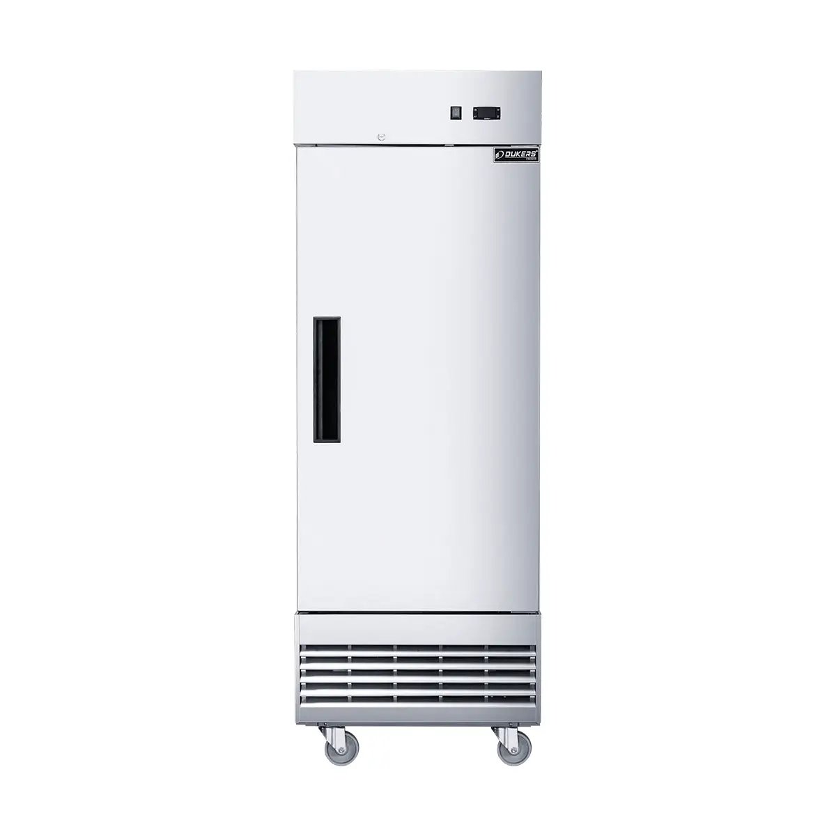 Dukers Appliance Co D28EF 28" 1-Solid Door Reach-In Freezer, Bottom Mounted, Stainless Steel, 16 cu. ft. Product Image