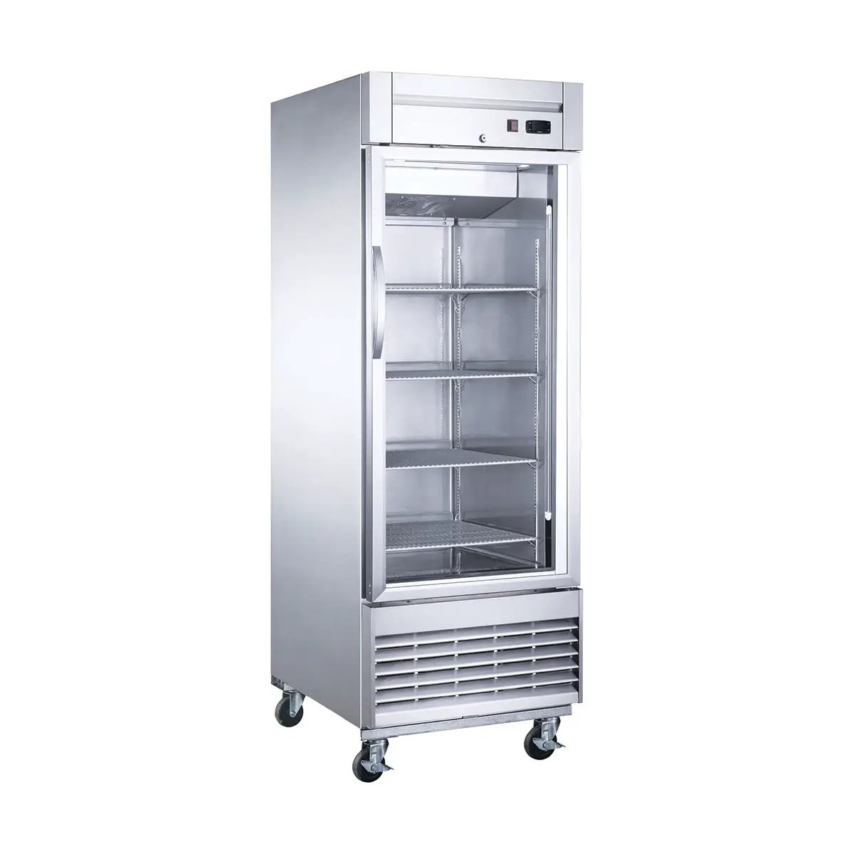Dukers Appliance Co D28F-GS1 28" 1-Glass Door Reach-In Freezer, Bottom Mount, 17.79 cu. ft. Product Image