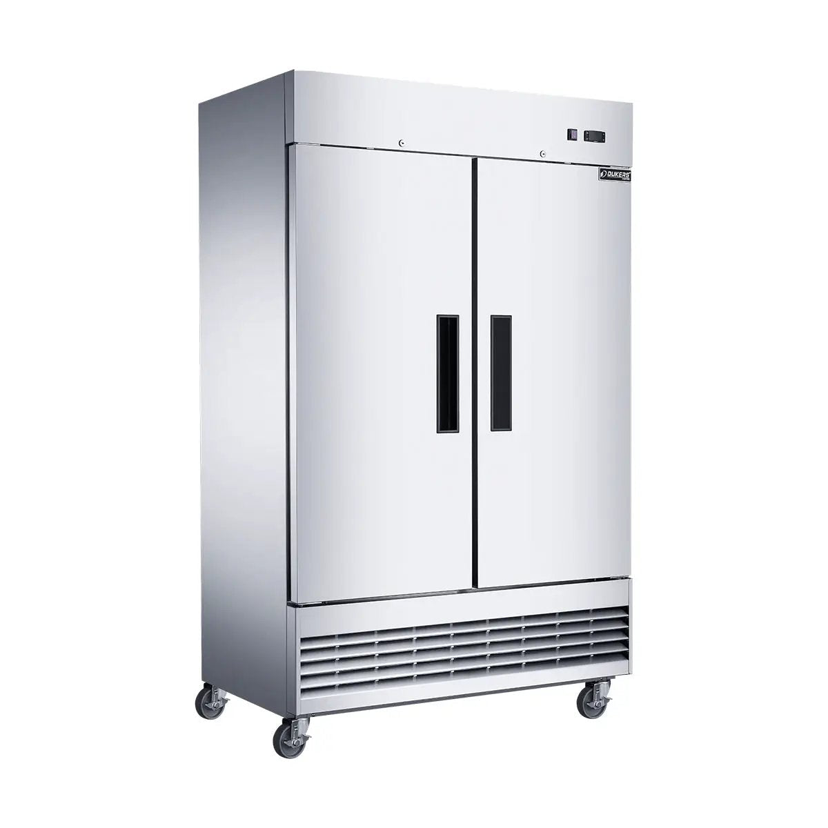 Dukers Appliance Co D47EF 48" 2-Solid Door Reach-In Freezer, Bottom Mounted, 29.51 cu. ft.