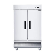 Dukers Appliance Co D47ER 48" 2-Solid Door Reach-In Refrigerator, Bottom Mount, 29.51 cu. ft. Product Image