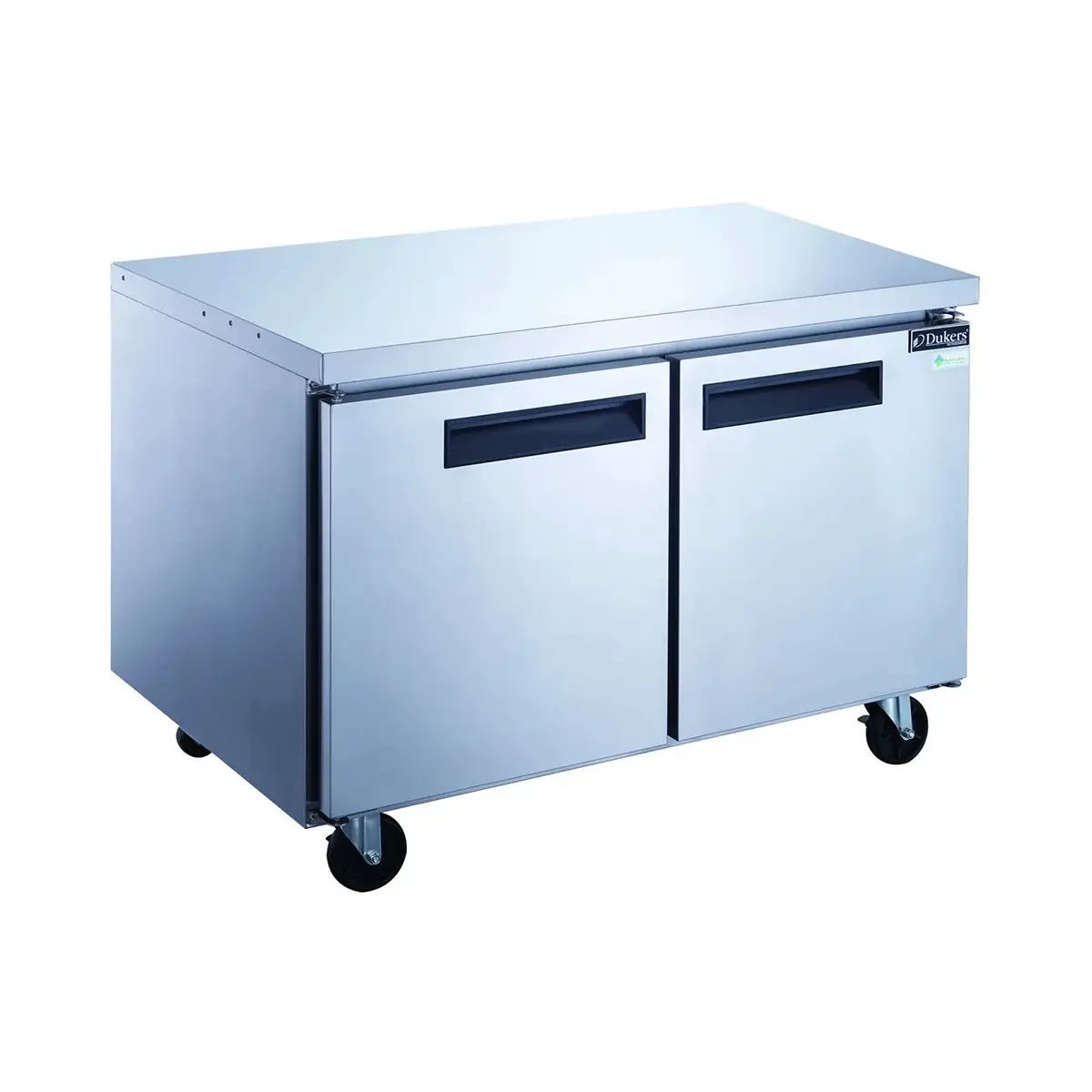 Dukers DUC36F 36" 2-Solid Door Undercounter Freezer, Stainless Steel, 9.6 cu. ft. Product Image