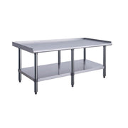 Dukers DCES-3060 60in. x 30in. Stainless Steel Equipment Stand with Undershelf, 24in. High, NSF