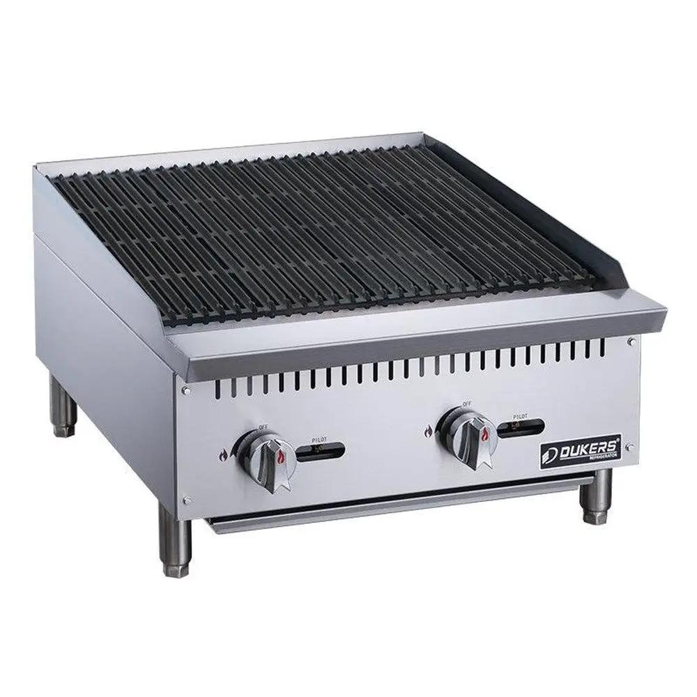 Dukers DCCB24 24-inch heavy duty radiant gas countertop broiler