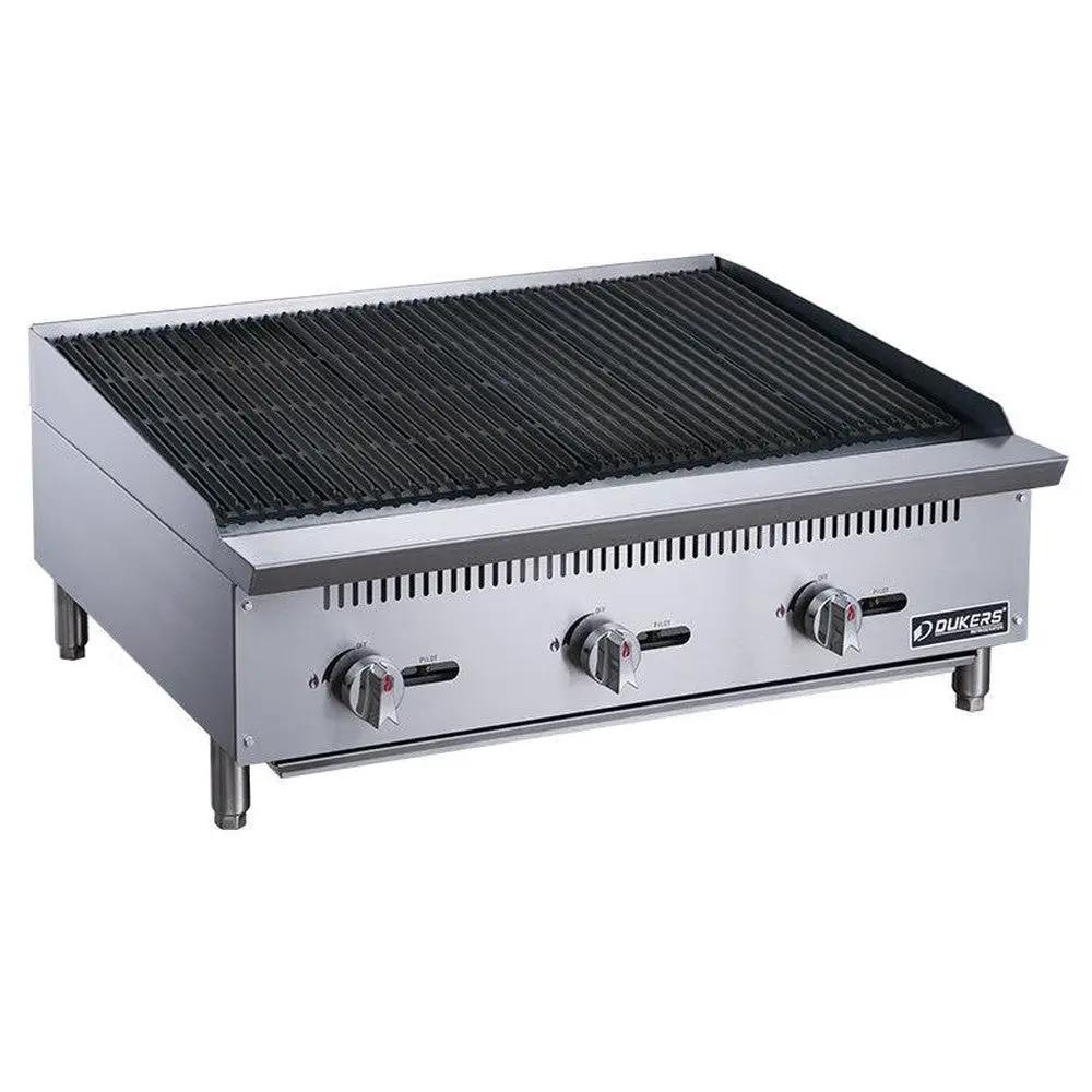 Dukers DCCB36 36-inch heavy duty radiant gas countertop broiler