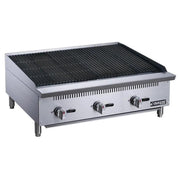 Dukers DCCB36 36-inch heavy duty radiant gas countertop broiler