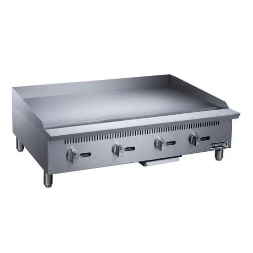 Dukers DCGM48 48-inch heavy duty manual gas countertop griddle, stainless steel