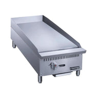 Dukers DCGMA12 12-inch heavy duty gas countertop griddle with 1-inch thick plate