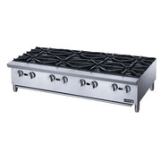Dukers DCHPA48 8-burner commercial gas hot plate – front view