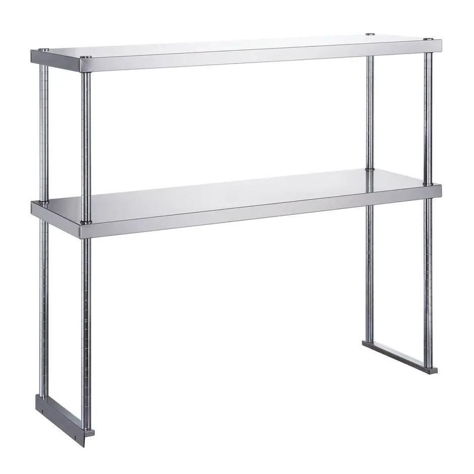Dukers DCOS-1874 stainless steel double overshelf 73-3/4 by 18 inches for prep tables