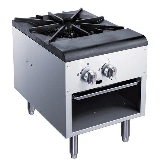 DCSPA1 stock pot range top-down view of 18x18 inch cooking area