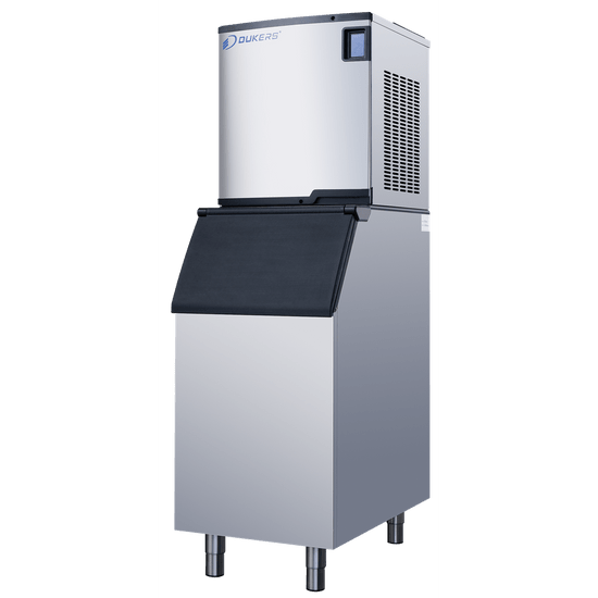 Dukers DIM-700A commercial ice maker side profile showing 30 inch width and 71.2 inch height