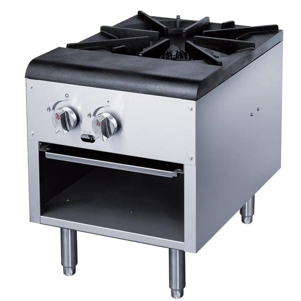Dukers DSCPA1 single three-ring burner gas stock pot range for commercial kitchens