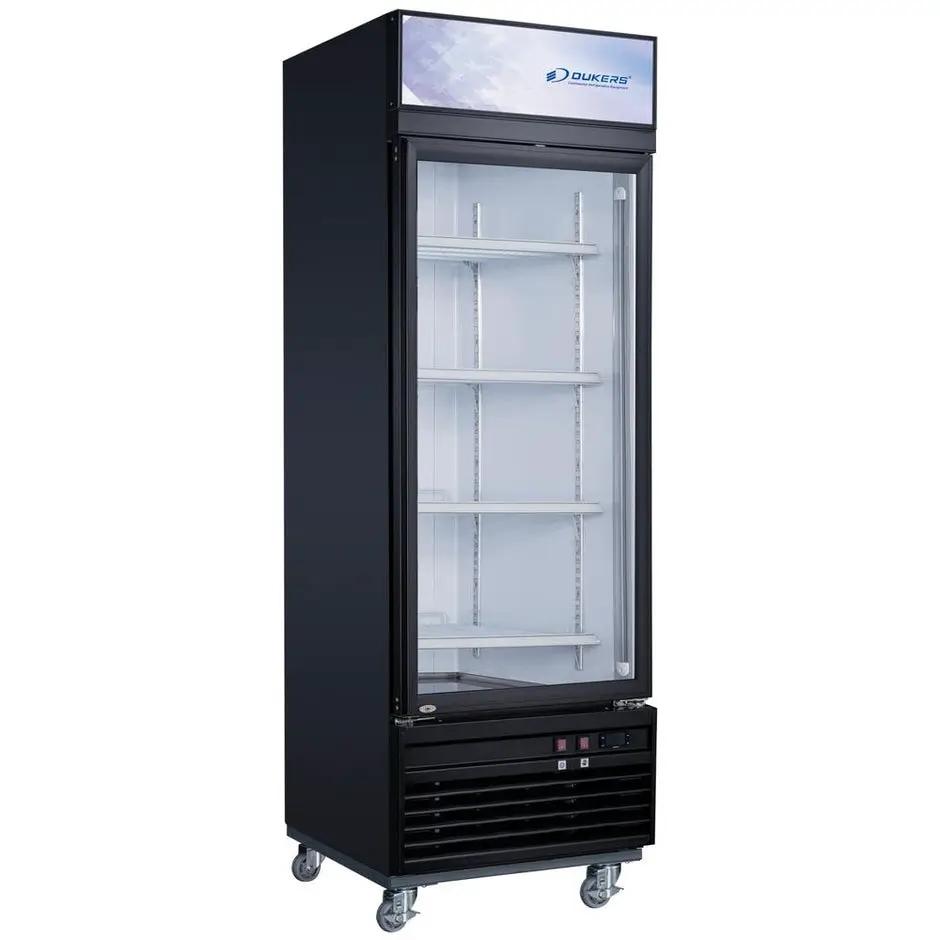 Dukers DSM-15F 27-inch single glass hinged door commercial merchandiser freezer