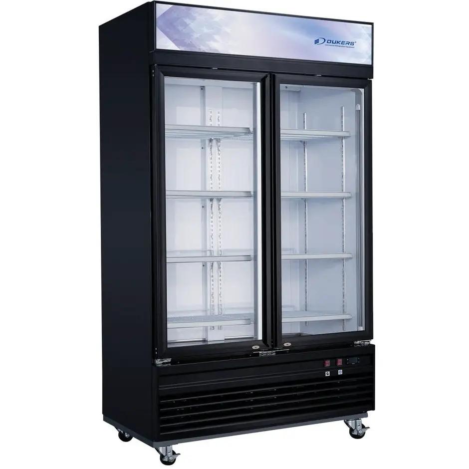 Dukers DSM-41F 47-inch two glass hinged door commercial merchandiser freezer