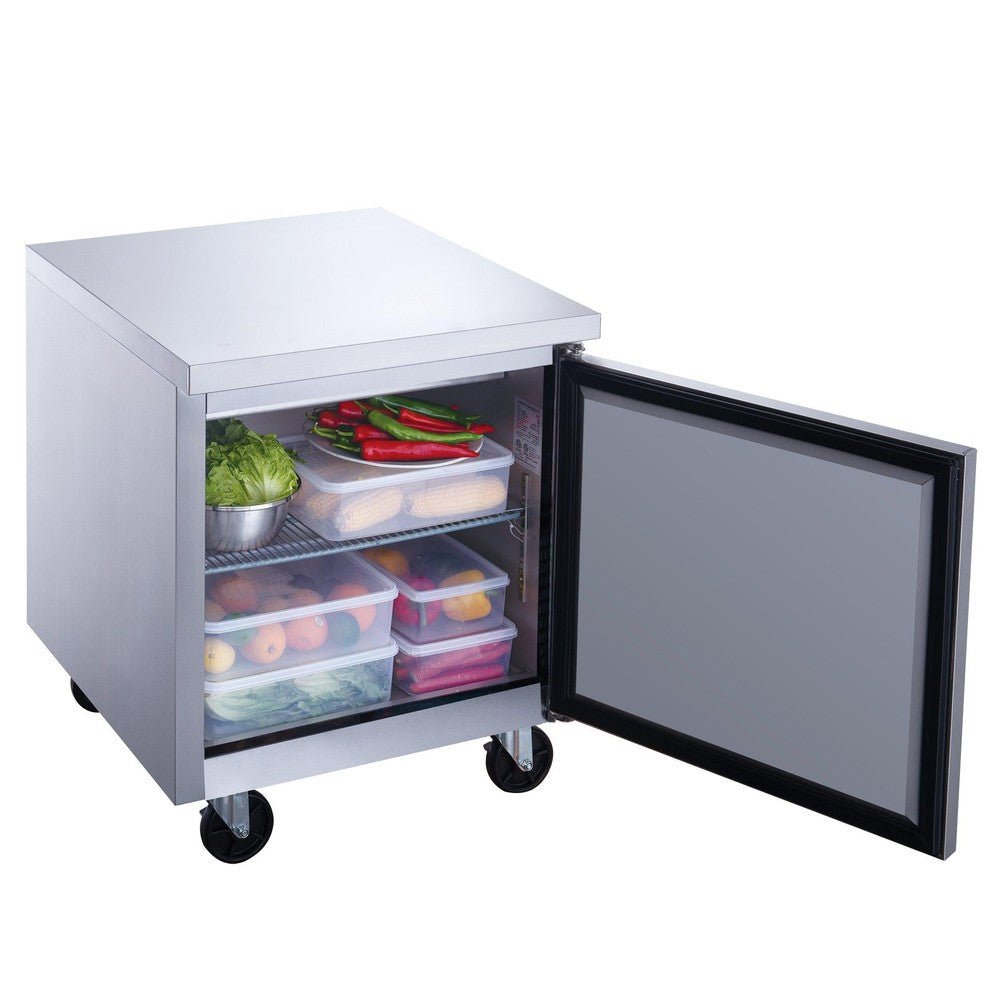 Dukers DUC29F 29in. 1-Door Undercounter Freezer, 6.99 Cu. Ft., 0 to -8°F, Stainless Steel - view 2