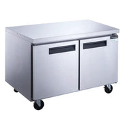 Dukers DUC36R 36-inch undercounter commercial refrigerator, stainless steel