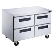 Dukers DUC48R-D4 48-inch undercounter refrigerator with 4 pull-out drawers, stainless steel