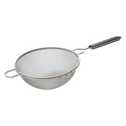 Mesh Strainer, 10.25" Double, Single Fine Mesh, SS, Plastic Handle by Winco (mesh-strainer-10-25-double-single-fine-mesh-ss-plastic-handle)