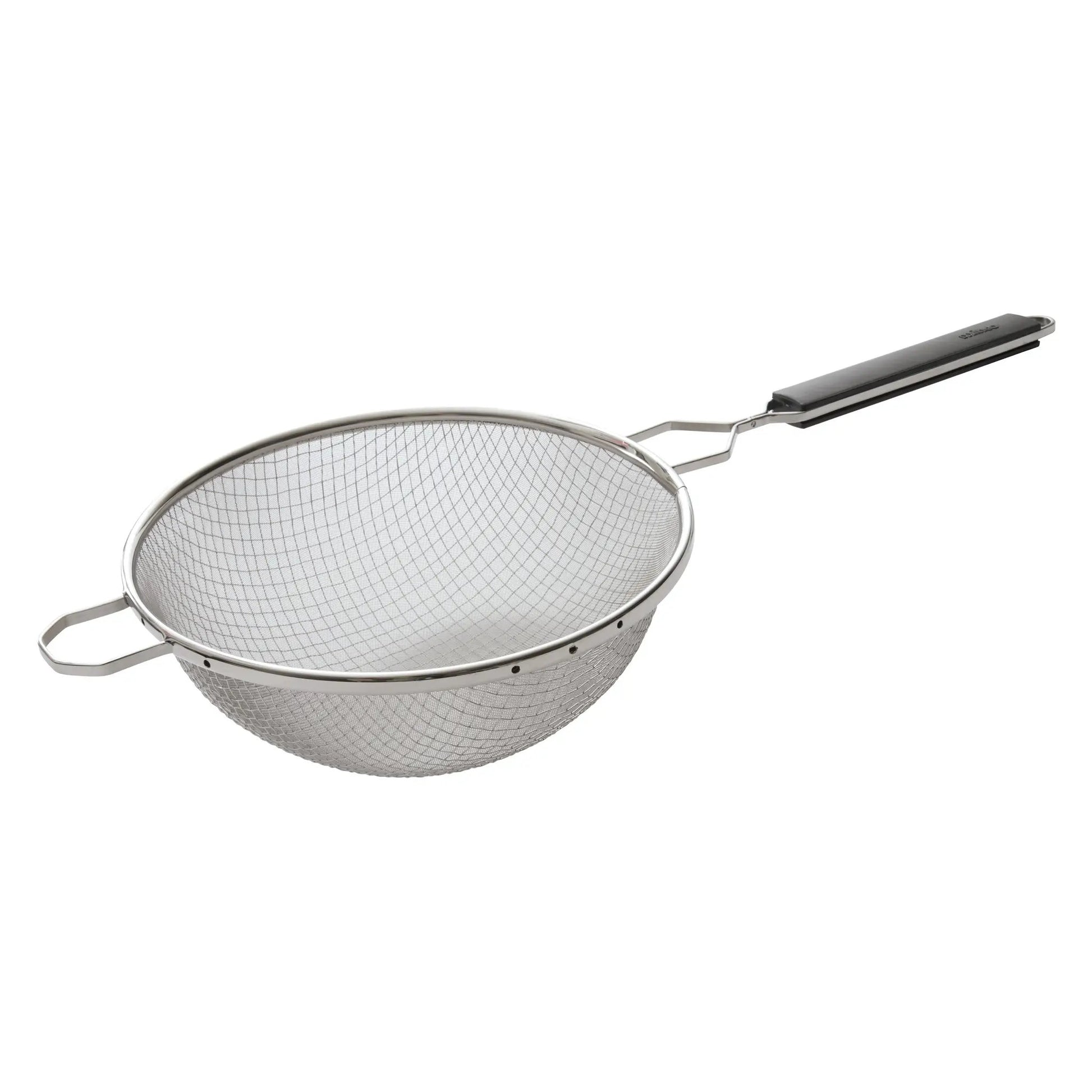 Mesh Strainer, 10.25" Double, Single Fine Mesh, SS, Plastic Handle by Winco (mesh-strainer-10-25-double-single-fine-mesh-ss-plastic-handle)