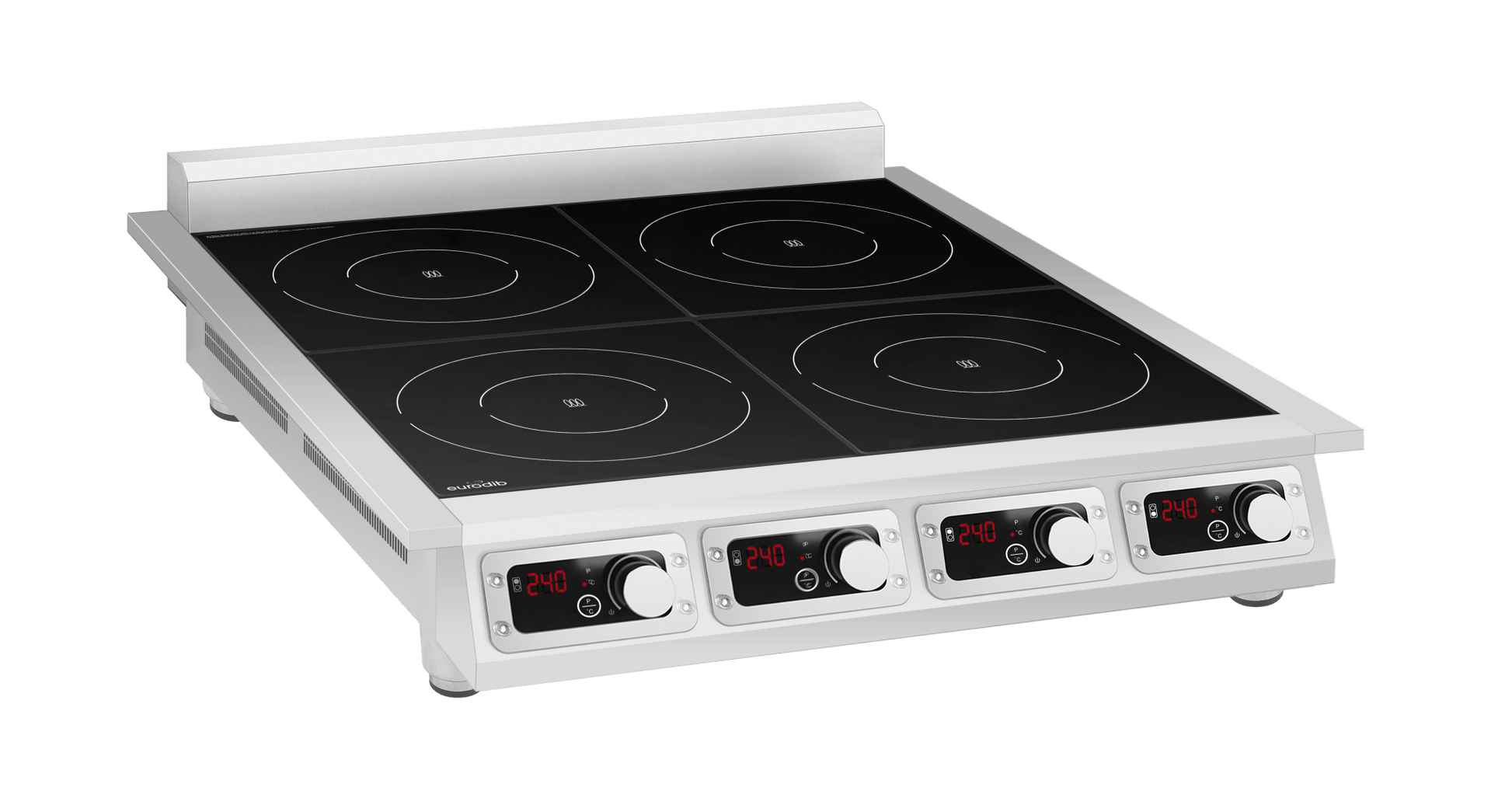 Eurodib CCI4351PH four-hub countertop commercial induction range 3.5kW per hub single-phase