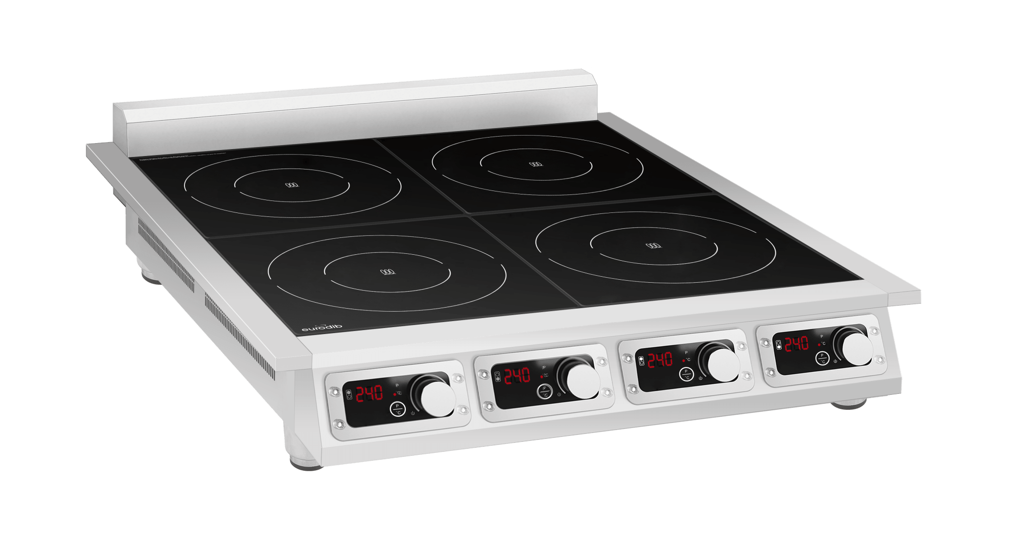 Eurodib CCI4351PH four-hub countertop commercial induction range 3.5kW per hub single-phase