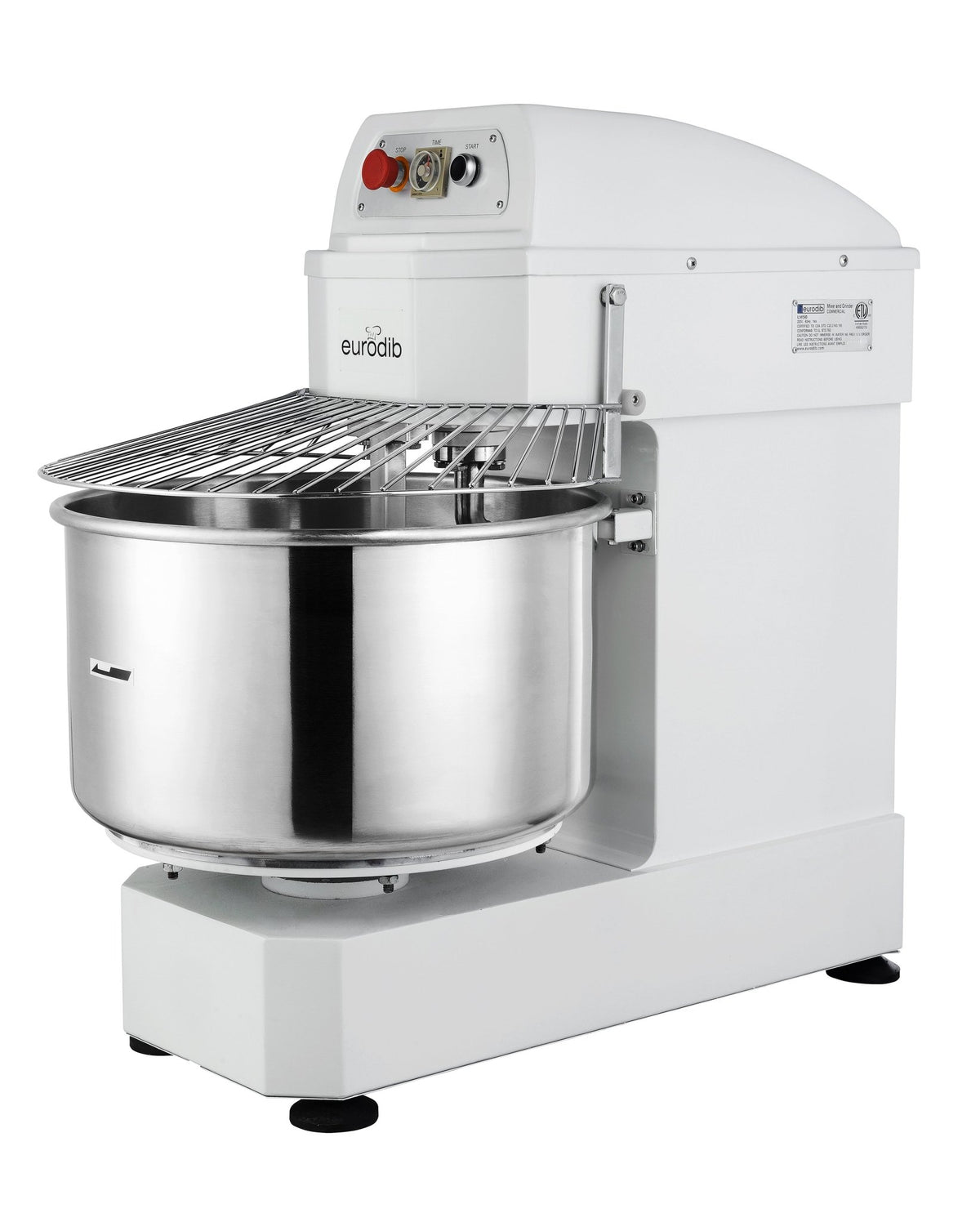LM50TETLEurodib LM50TETL 50-Quart Commercial Spiral Dough Mixer — 220V Single Phase