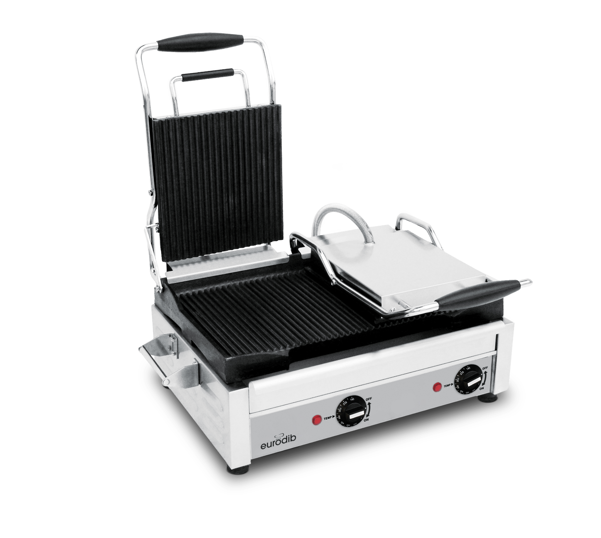 Eurodib SFE02365240 10x20-Inch Commercial Panini Grill 240V