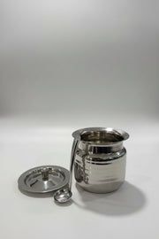 Stainless Steel Ghee Pot with Spoon and Lid