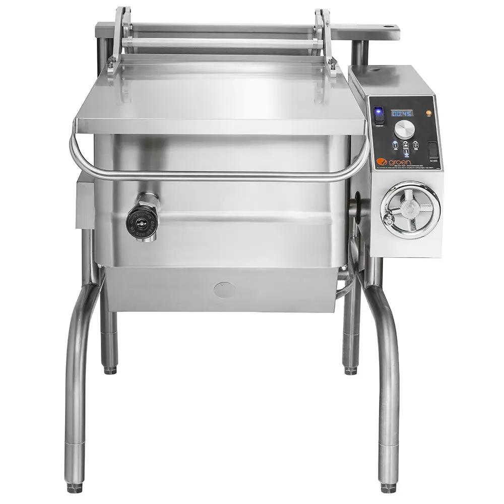 Groen BPM-15GA 15 Gallon Tilt Skillet - Manual Tilt, Stainless Clad Pan, Open Leg Base, Natural Gas