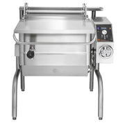 Groen BPM-30GA 30 Gallon Tilt Skillet - Manual Tilt, Stainless Clad Pan, Open Leg Base, Natural Gas