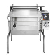 Groen BPM-30GC 30 Gallon Tilt Skillet - Manual Tilt, Stainless Clad Pan, Open Leg Base, Natural Gas