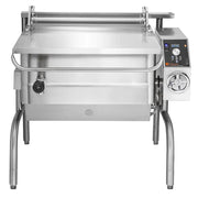 Groen BPM-40GA 40 Gallon Tilt Skillet - Manual Tilt, Stainless Clad Pan, Open Leg Base, Natural Gas