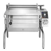 Groen BPM-40GC 40 Gallon Tilt Skillet - Manual Tilt, Stainless Clad Pan, Open Leg Base, Natural Gas