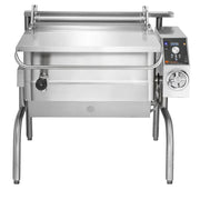 Groen BPM-40GSP 40 Gallon Tilt Skillet - Manual Tilt, Stainless Clad Pan, Open Leg Base, Natural Gas