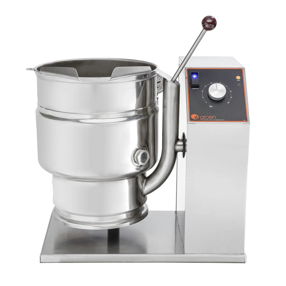 Groen TDB-20A 5 Gallon Steam Jacketed Kettle - 2/3 Jacket, Manual Tilt, Countertop, 208V 1-Phase